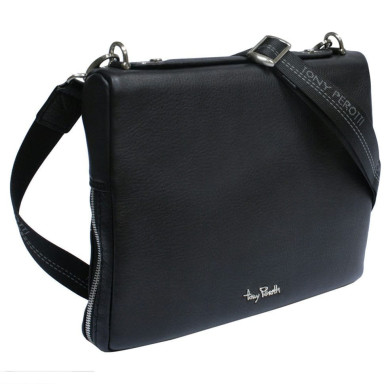 Leather bag Contatto 9594-28 nero black
