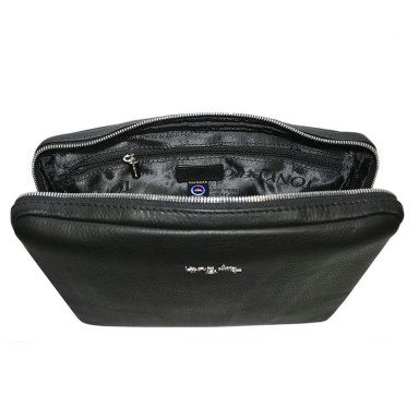 Leather bag Contatto 9594-28 nero black