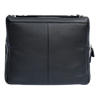 Leather bag Contatto 9594-28 nero black