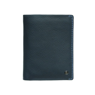 Leather wallet Timone 11054 navy blue