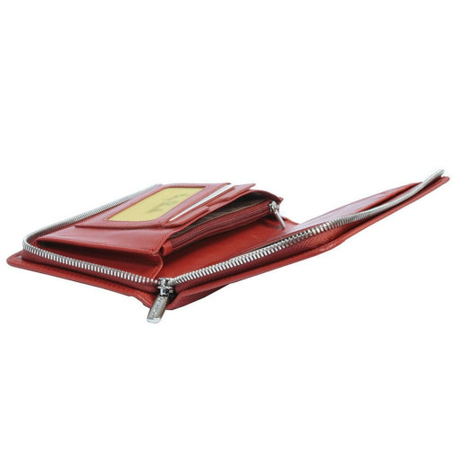 Шкіряне портмоне Newcontatto 3598 rosso червоний