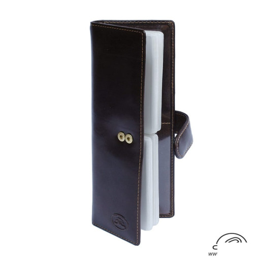 Візитниця шкіряна Italico 2639 moro коричневий