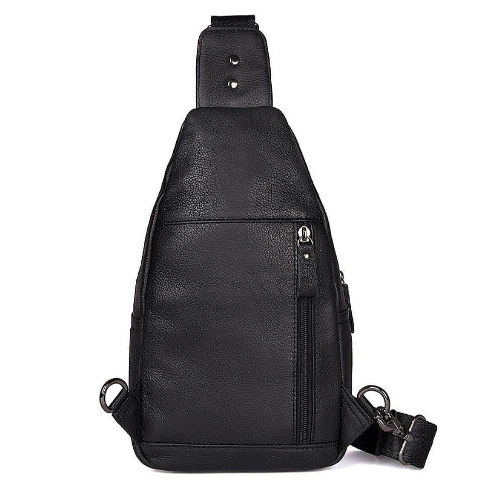 Сумка на груди чоловіча шкіряна Tiding Bag 8509A
