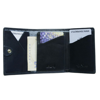 Leather wallet Nevada 3811+RFID navy blue