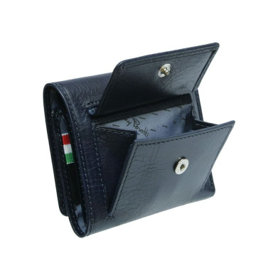 Leather wallet Nevada 3811+RFID navy blue