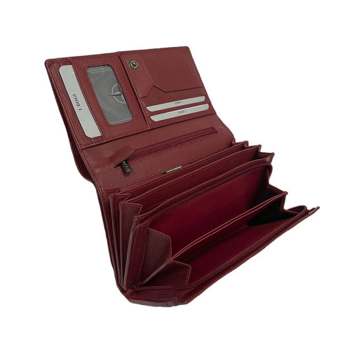 Шкіряне портмоне Cortina 5032 rosso червоний