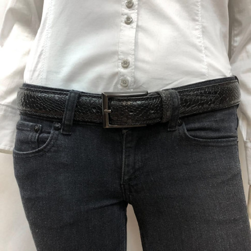 Шкіряний ремень 409 nero чорний TONY PEROTTI