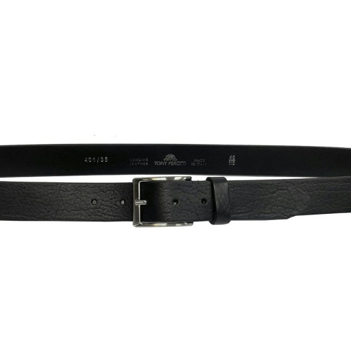 Ремінь шкіряний 401 nero чорний TONY PEROTTI