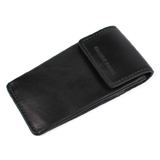 Ключниця шкіряна Grande Pelle 400610 чорна глянсова