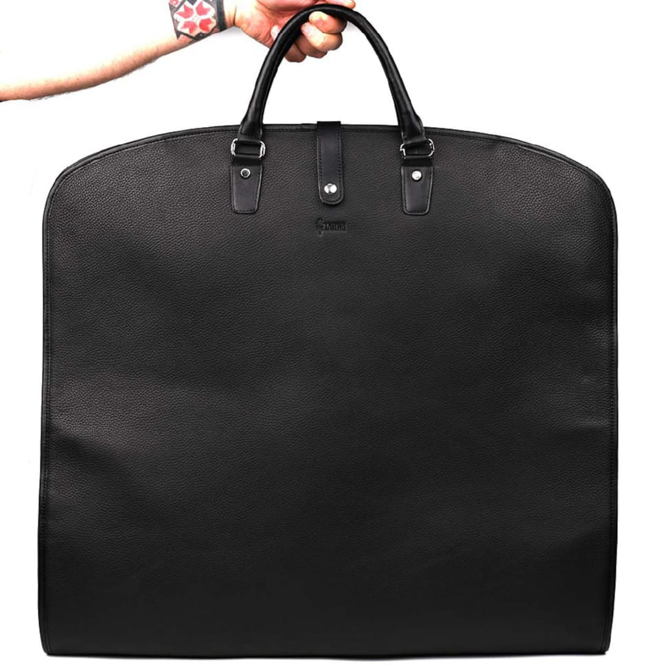 Шкіряний портплед (гармент) TARWA FA-Grment-4lx із чорного флотару