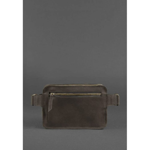 Шкіряна сумка Dropbag Mini темно-коричнева Crazy Horse