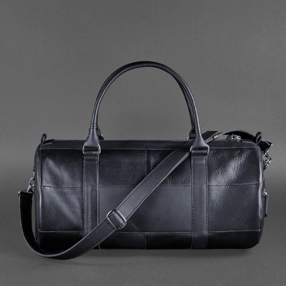 Шкіряна сумка Harper темно-синя краст