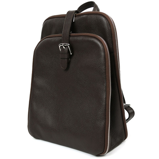 Шкіряний італійський рюкзак Firenze HB03334C кавовий