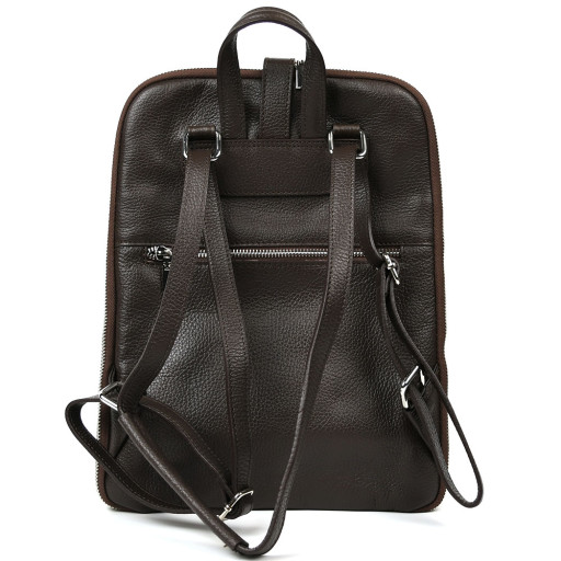 Шкіряний італійський рюкзак Firenze HB03334C кавовий