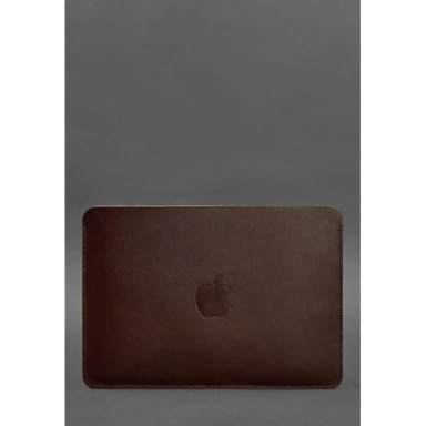 Чехол из натуральной кожи для MacBook 13 дюйм Бордовый