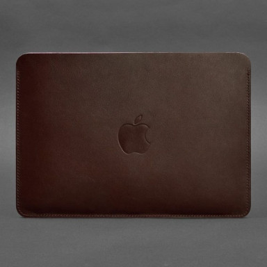 Чехол из натуральной кожи для MacBook 13 дюйм Бордовый