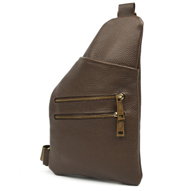 Mens sling shoulder bag TARWA FC-5402-4lx brown flotar