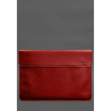 Leather Magnetic Sleeve Case for MacBook Pro 15 (2023) Red