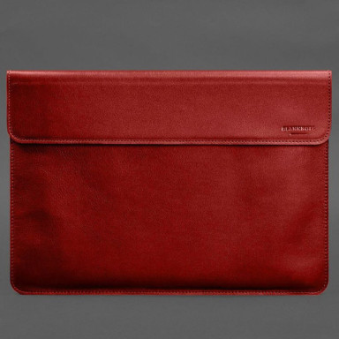 Leather Magnetic Sleeve Case for MacBook Pro 15 (2023) Red