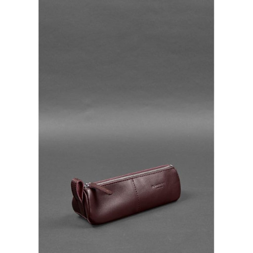 Шкіряний пенал-несесер (футляр для окулярів) 4.0 Бордовий