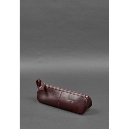 Шкіряний пенал-несесер (футляр для окулярів) 4.0 Бордовий