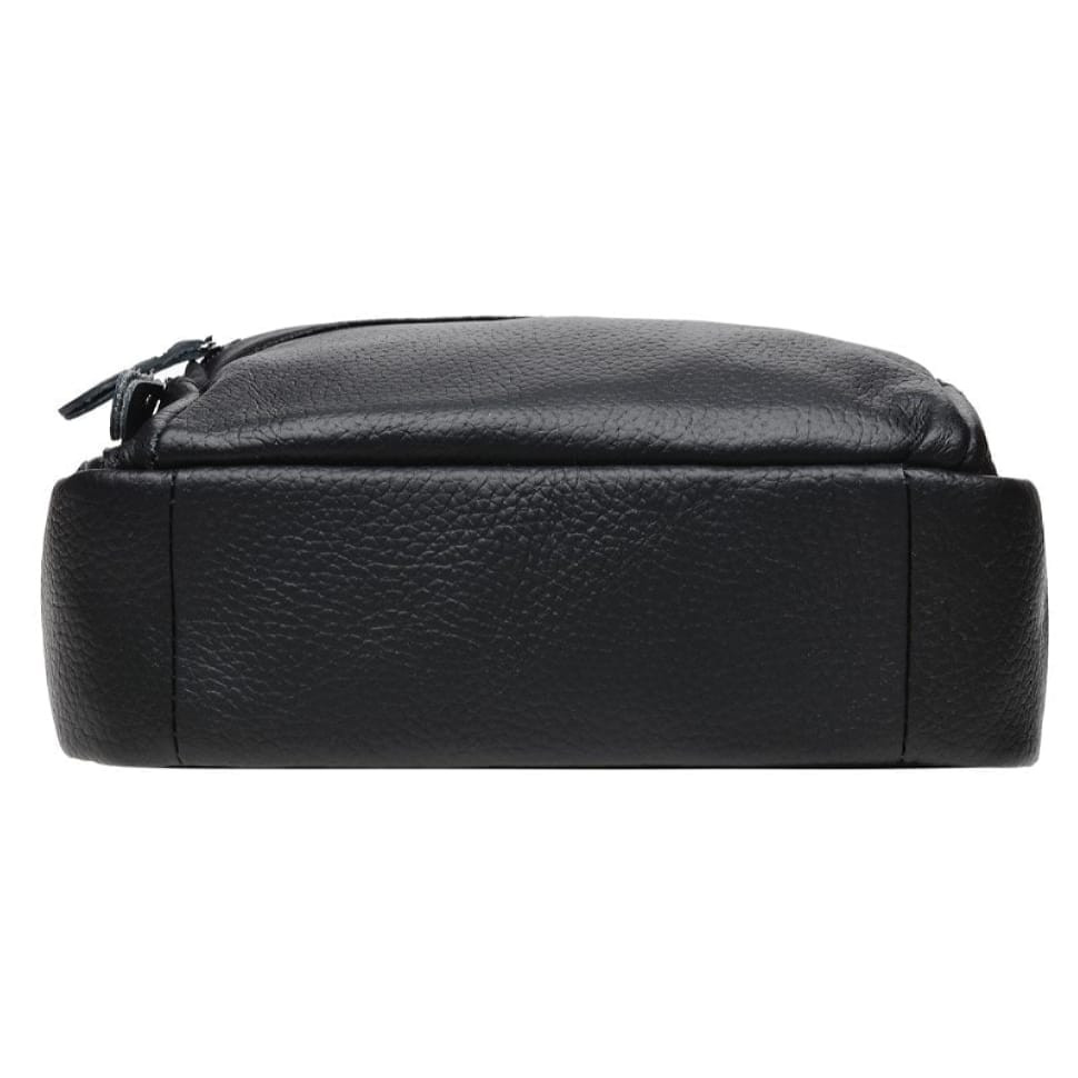 Чоловіча шкіряна сумка на плече Borsa Leather K15112-black