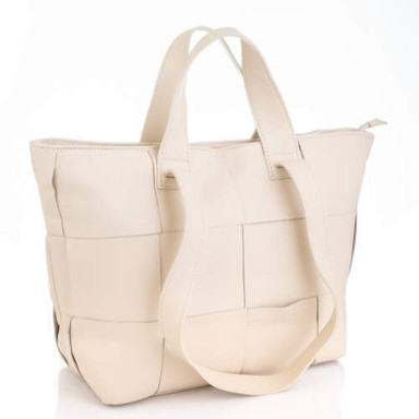 Кожаная женская сумка Virginia Conti Italy - Art02771_2beige
