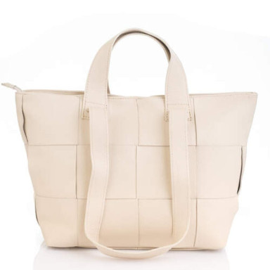 Кожаная женская сумка Virginia Conti Italy - Art02771_2beige