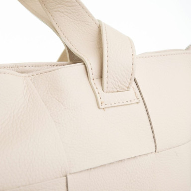 Кожаная женская сумка Virginia Conti Italy - Art02771_2beige