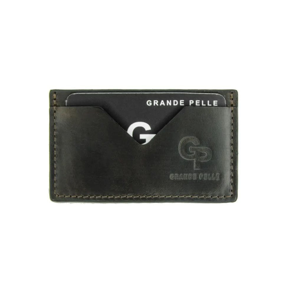 Кардхолдер Grande Pelle 300620 чорна шкіра Сицилія GRANDE PELLE - купити в Україні