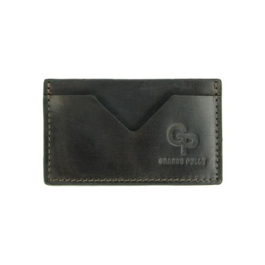 Cardholder Grande Pelle 300620 black leather Sicily