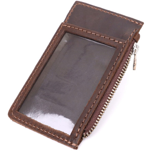 Візитниця з натуральної фактурної шкіри під змію KARYA 20982