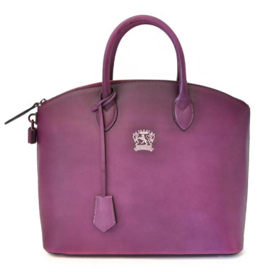 Pratesi BVI348 - Versilia Bruce Handbag in cowhide leather Bruce Violet