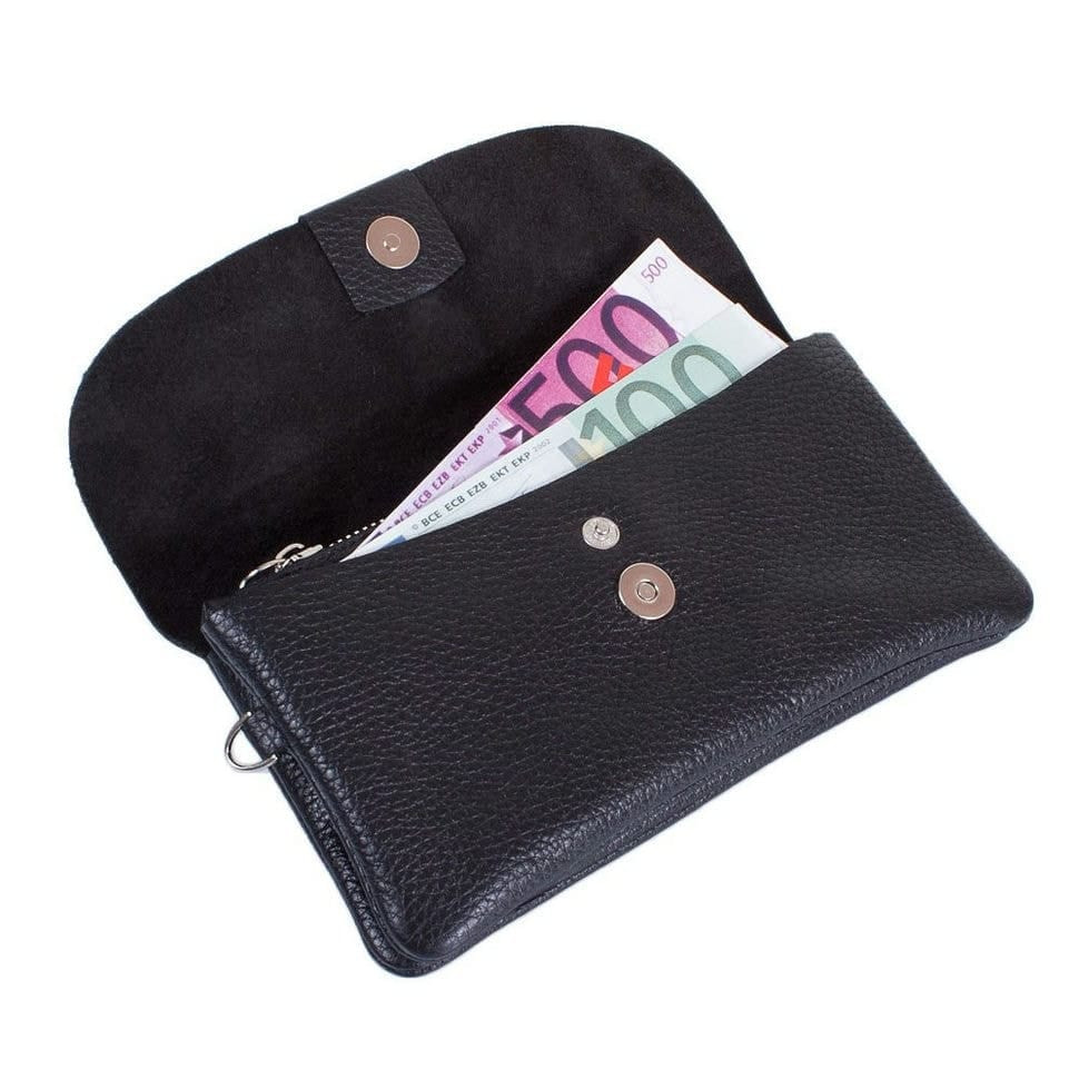 Гаманець жіночий шкіряний Desisan 213-011 чорний флотар