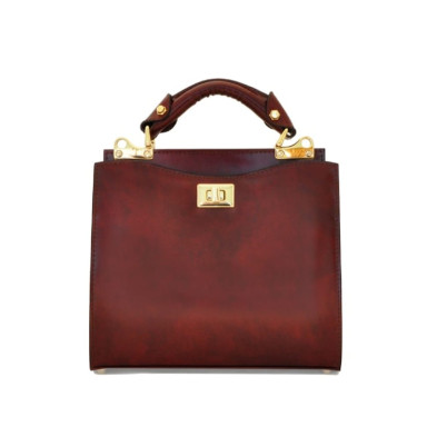Pratesi RCH150/26 - Anna Maria Luisa de' Medici Small Lady Bag in cow leather Radica Chianti