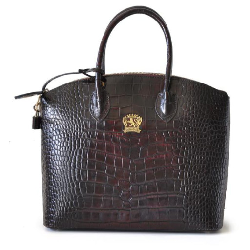 Pratesi KCH348 - Versilia Big King Woman Bag в шкіряній шкірі King Dark Brown