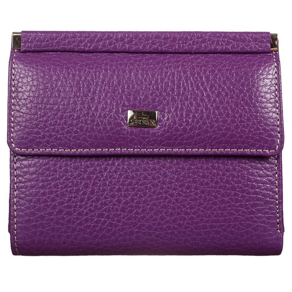 Гаманець жіночий шкіряний Desisan 105-413 фіолетовий флотар