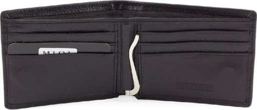 Чоловічий шкіряний гаманець із затискачем Marco Coverna M101A-22Black