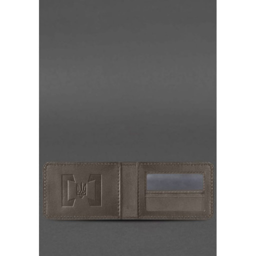 Кожаная обложка для удостоверения БЭБ (Бюро экономической безопасности Украины) Темно-бежевая