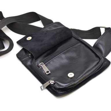 Leather men's shoulder bag small size TARWA, GA-232-3md