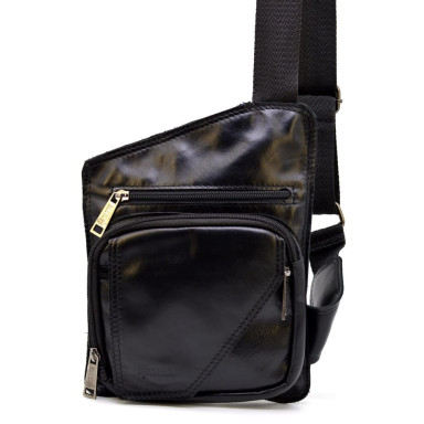 Leather men's shoulder bag small size TARWA, GA-232-3md