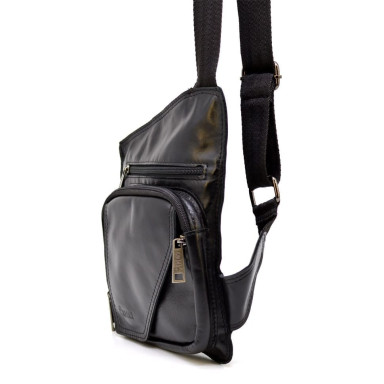 Leather men's shoulder bag small size TARWA, GA-232-3md
