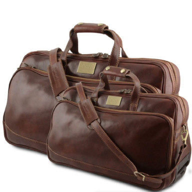 Шкіряний набір сумок на колесах Tuscany Leather Bora Bora TL3072