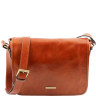 TL MESSENGER - Шкіряна сумка через плече з клапаном Tuscany Leather TL141301