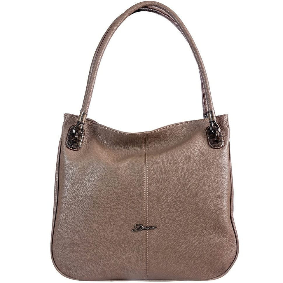 Сумка жіноча шкіряна Desisan 6006-283 бежевий флотар