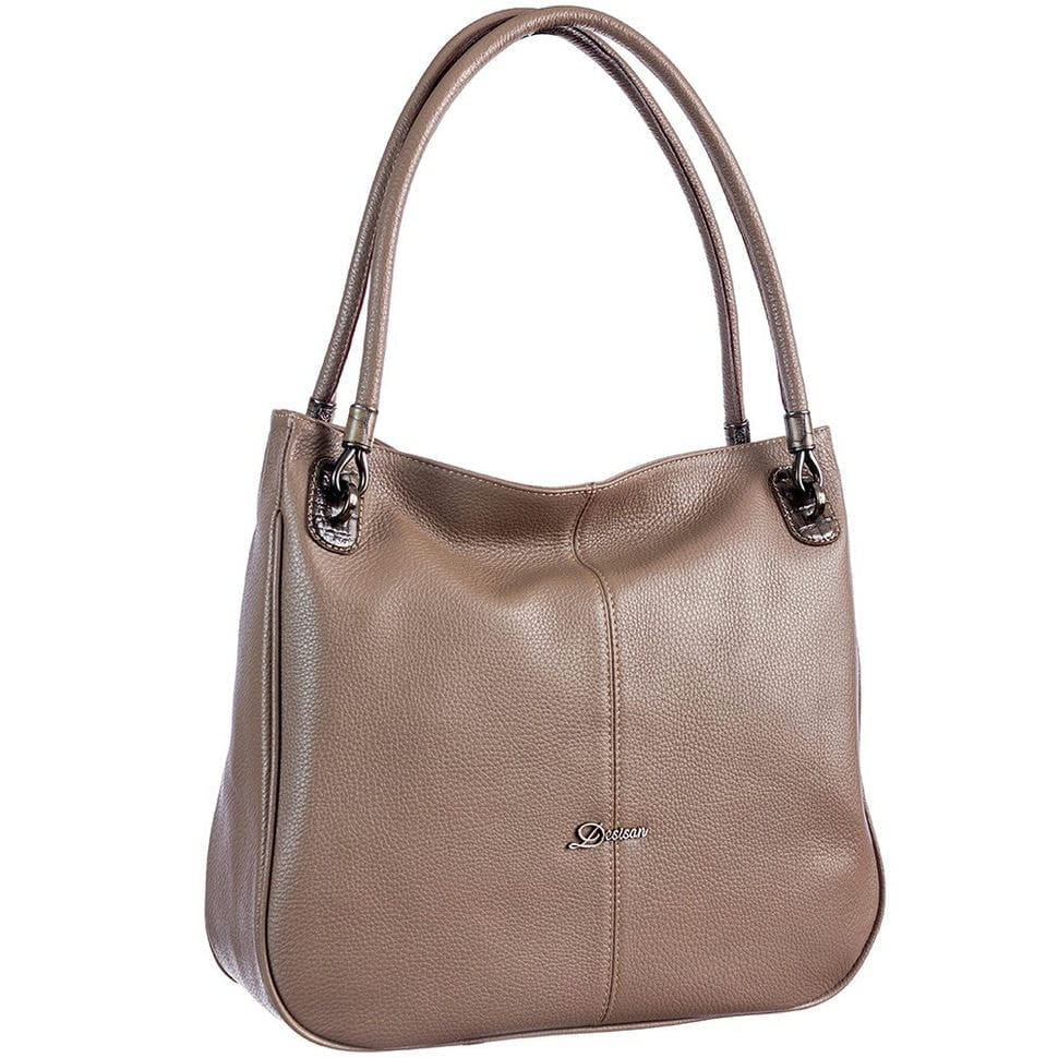 Сумка жіноча шкіряна Desisan 6006-283 бежевий флотар