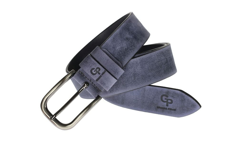 Шкіряний ремінь Casual, індиго бренду Grande Pelle