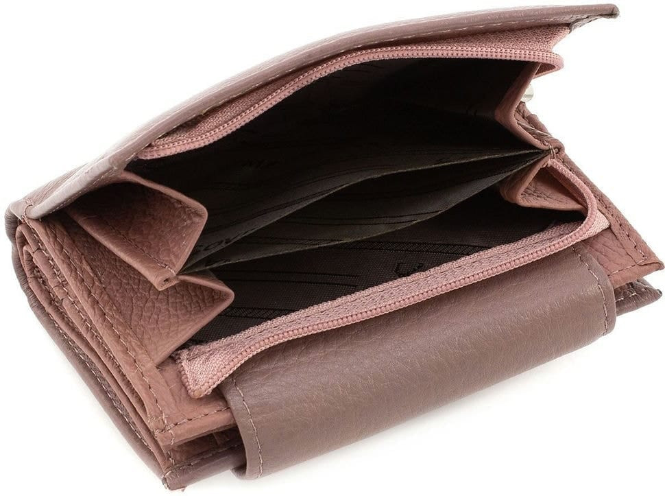 Жіночий пудровий шкіряний гаманець Marco Coverna (18889) MC-2036-6 