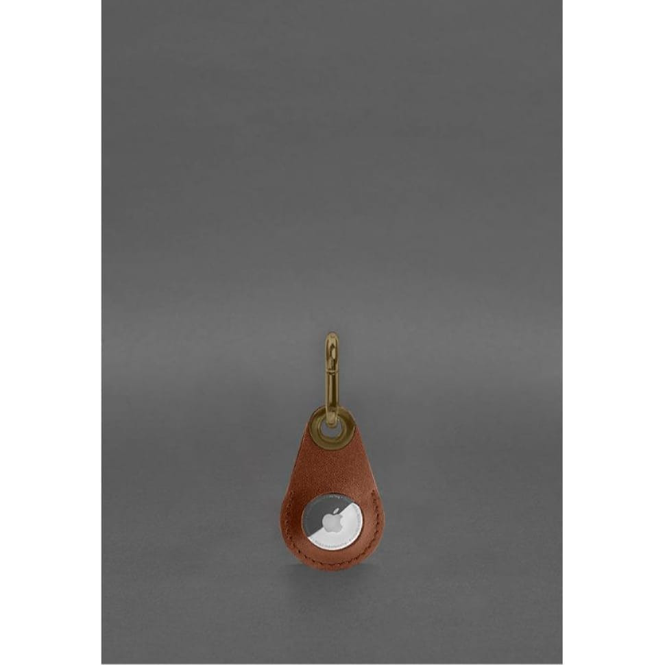 Шкіряний чохол для Apple AirTag Світло-коричневий