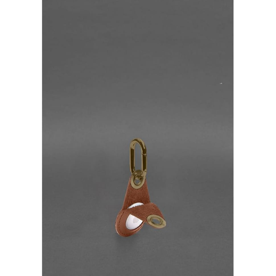 Шкіряний чохол для Apple AirTag Світло-коричневий